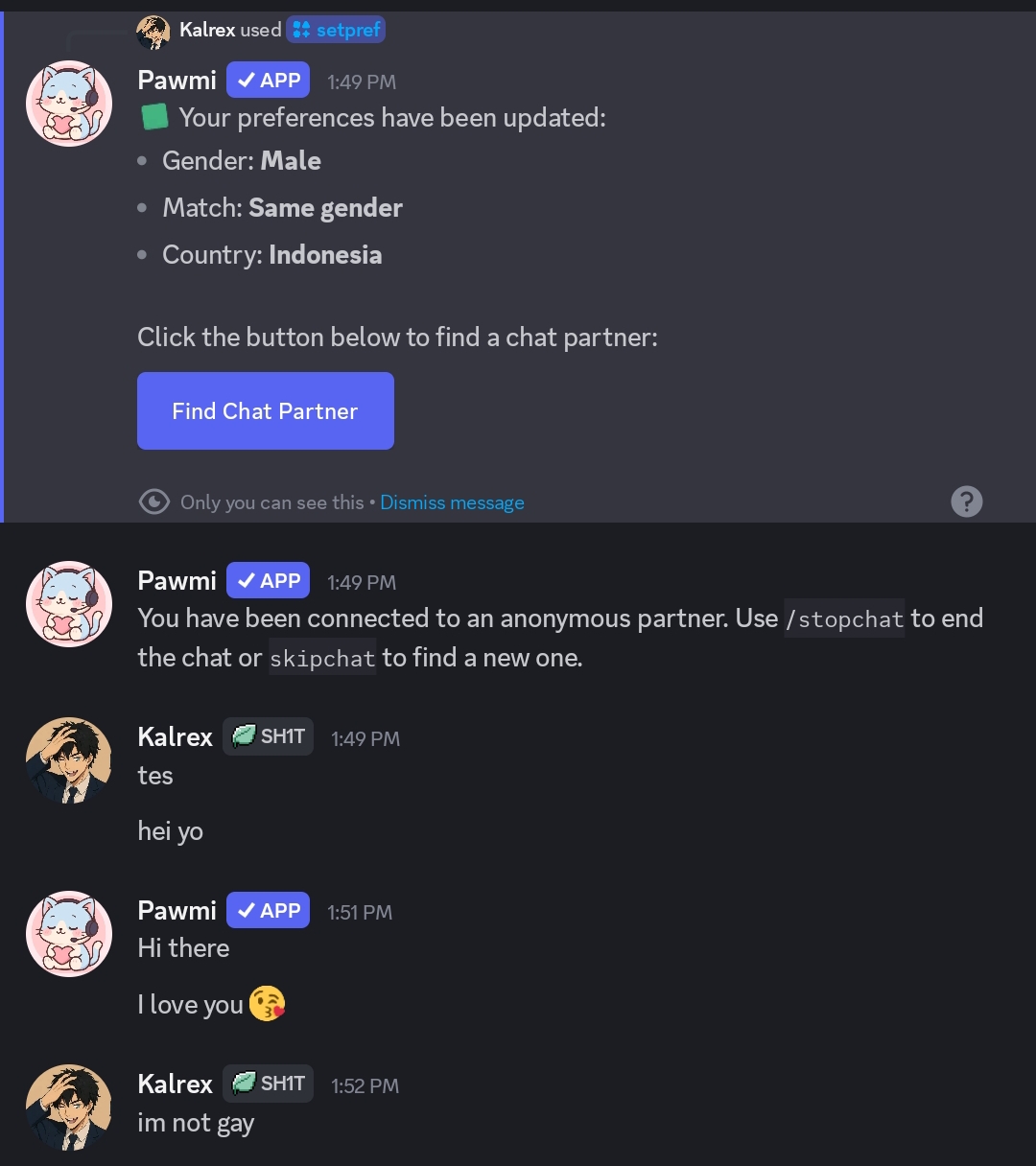 Anonymous Chat Preview