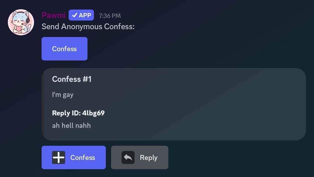 Confession System Preview